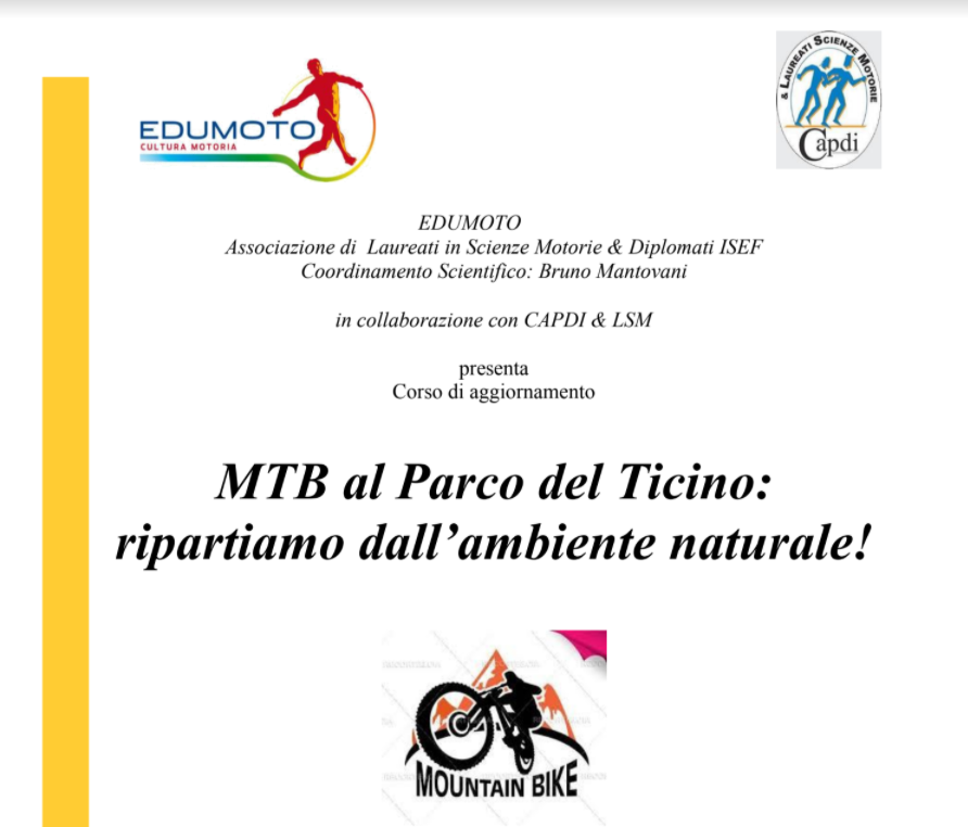 CORSO DI FORMAZIONE – MTB AL PARCO DEL TICINO