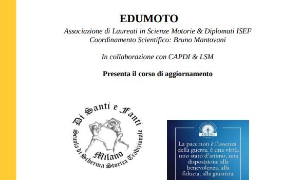 MATERIALI DIDATTICI: FOTO – VIDEO – ATTI del corso di formazione sulla DIFESA PERSONALE